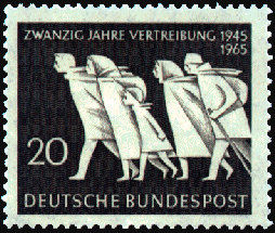 Briefmarke Vertreibung 1965